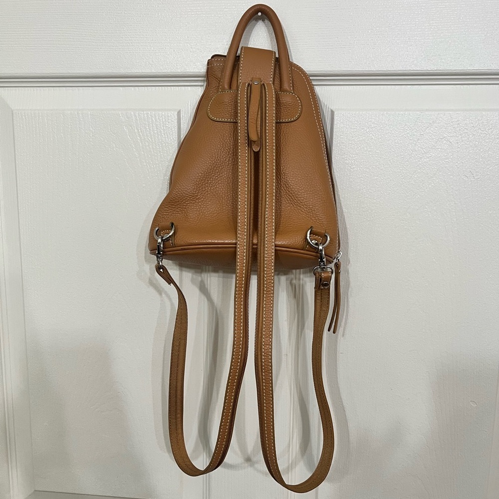 Versatile Leather Backpack - image 4